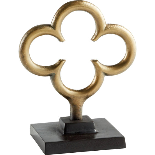 Folium Sculpture by Cyan Design in antique brass. Made from unique in a modern style.