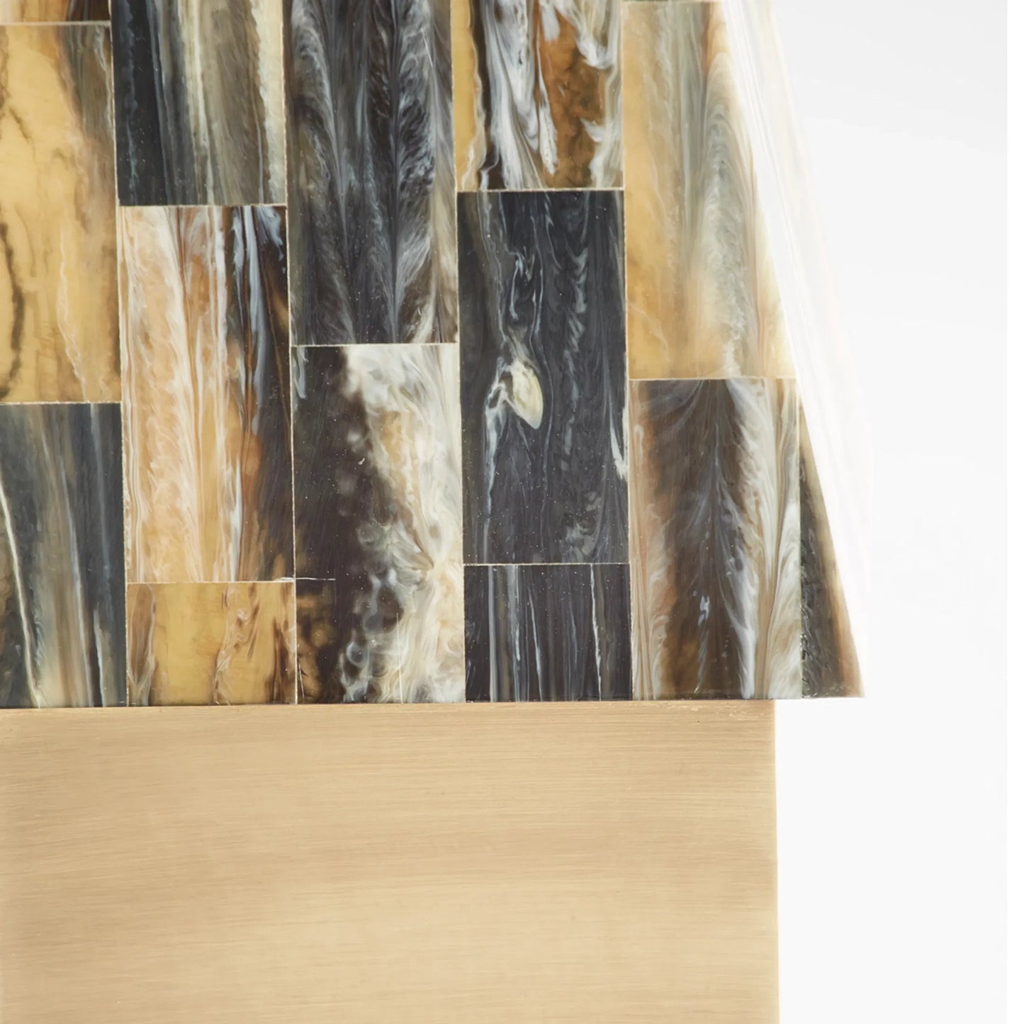 006 SI-1986963 | Closeup | Cairo Spire by Cyan Design in antique brass. Made from unique in a modern style.