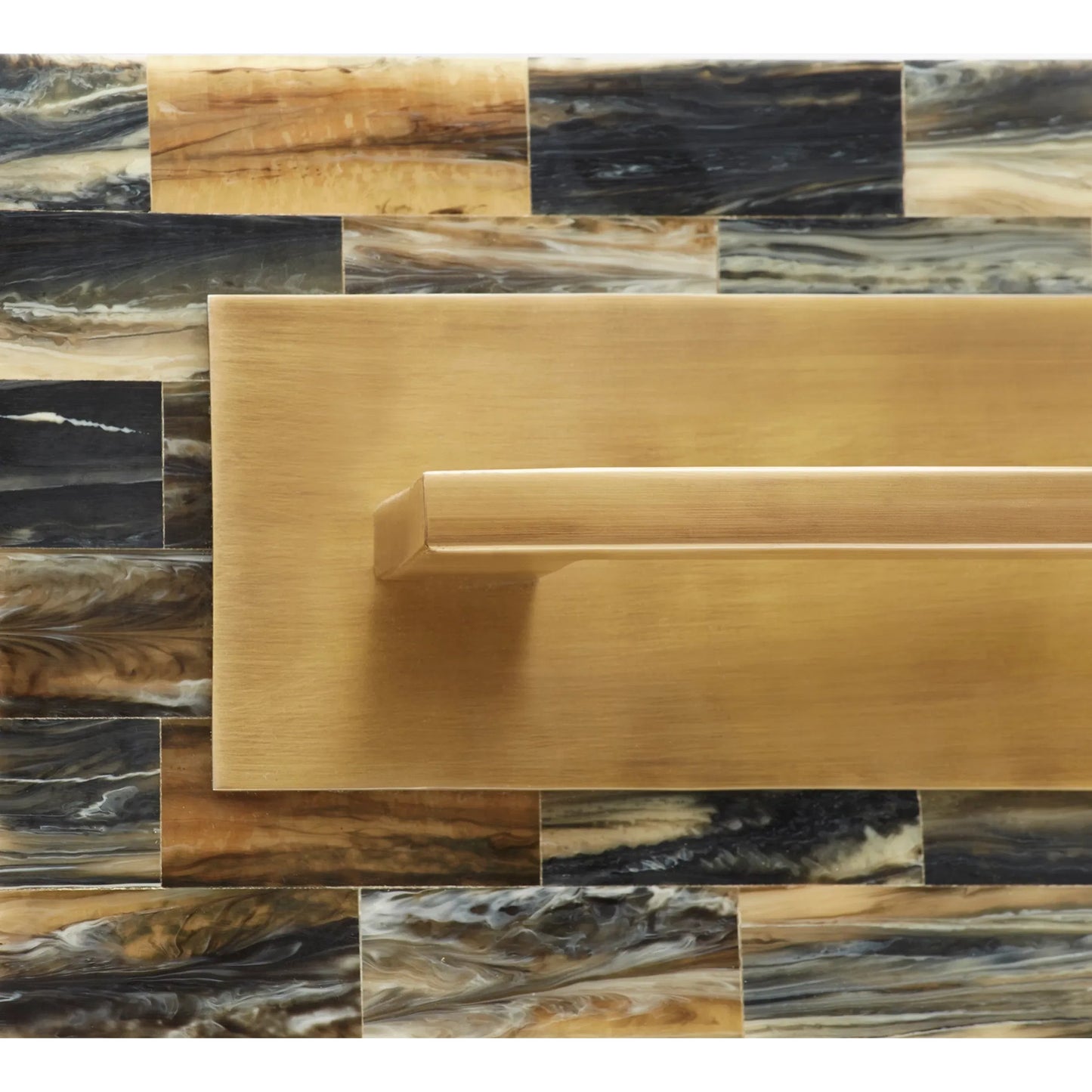 003 SI-1986961 | Closeup | Cairo Box by Cyan Design in antique brass. Made from unique in a modern style.