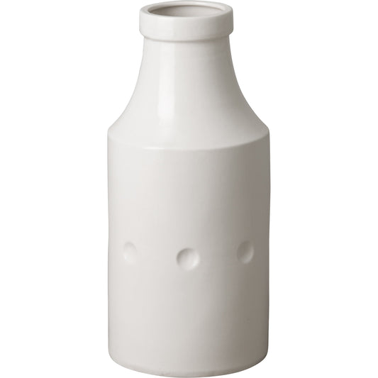 Medium Milk Jug Vase by Emissary USA in white. Made from unique in a traditional style.