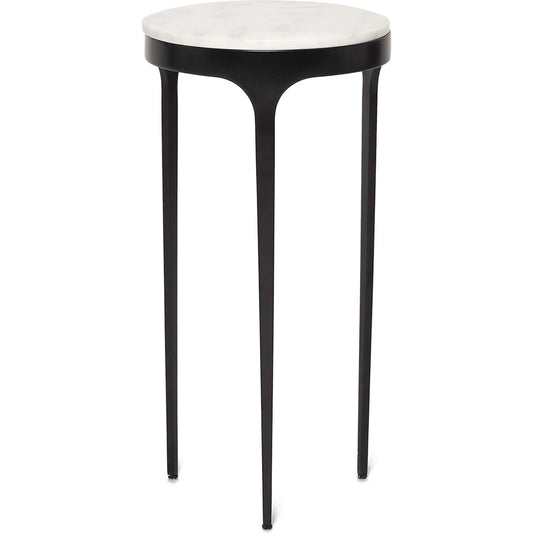 Camilla Drink Table by Interlude Home. Made from stainless steel, marble in a modern style.
