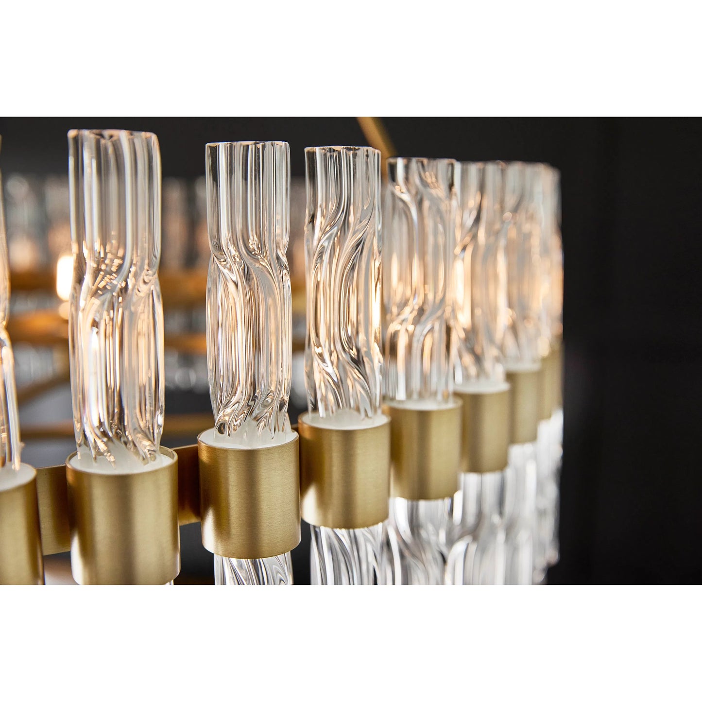012 SI-2130420 | Lifestyle | Noble 6 Light Chandelier by Cyan Design in aged brass. Made from unique in a modern style.