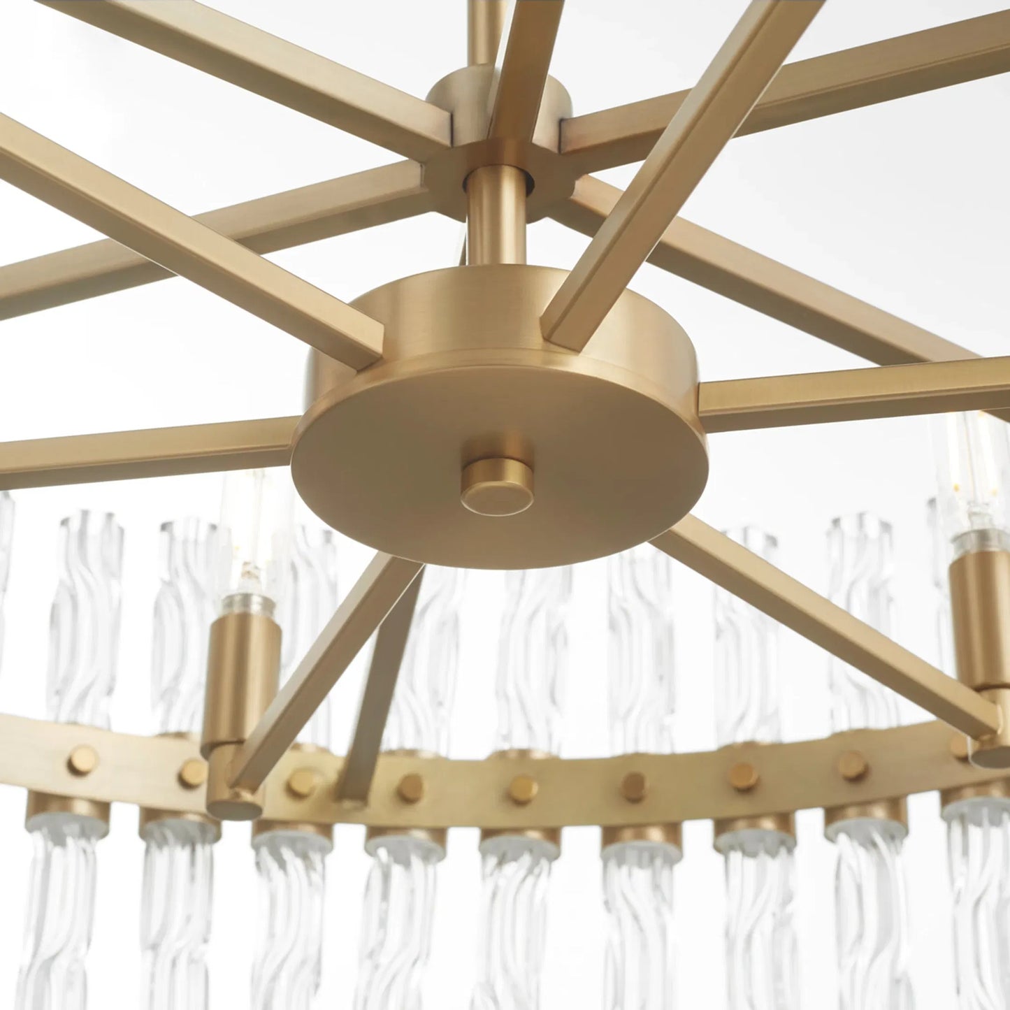 007 SI-2130420 | Lifestyle | Noble 6 Light Chandelier by Cyan Design in aged brass. Made from unique in a modern style.