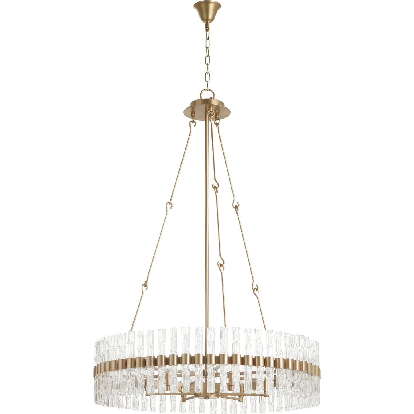 001 SI-2130420 | Primary Silo | Noble 6 Light Chandelier by Cyan Design in aged brass. Made from unique in a modern style.