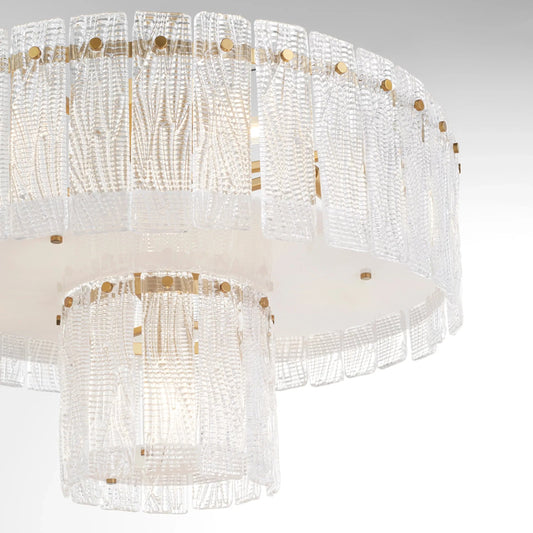 Othello 7 Light Ceiling Mount by Cyan Design in aged brass. Made from unique in a modern style.