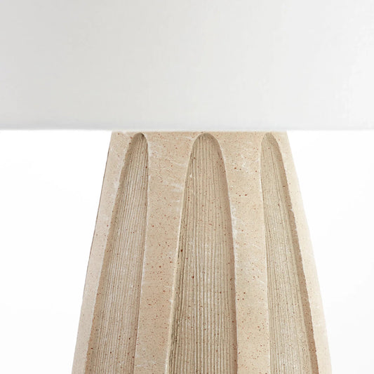 Camden Table Lamp by Cyan Design in beige. Made from ceramic in a modern style.