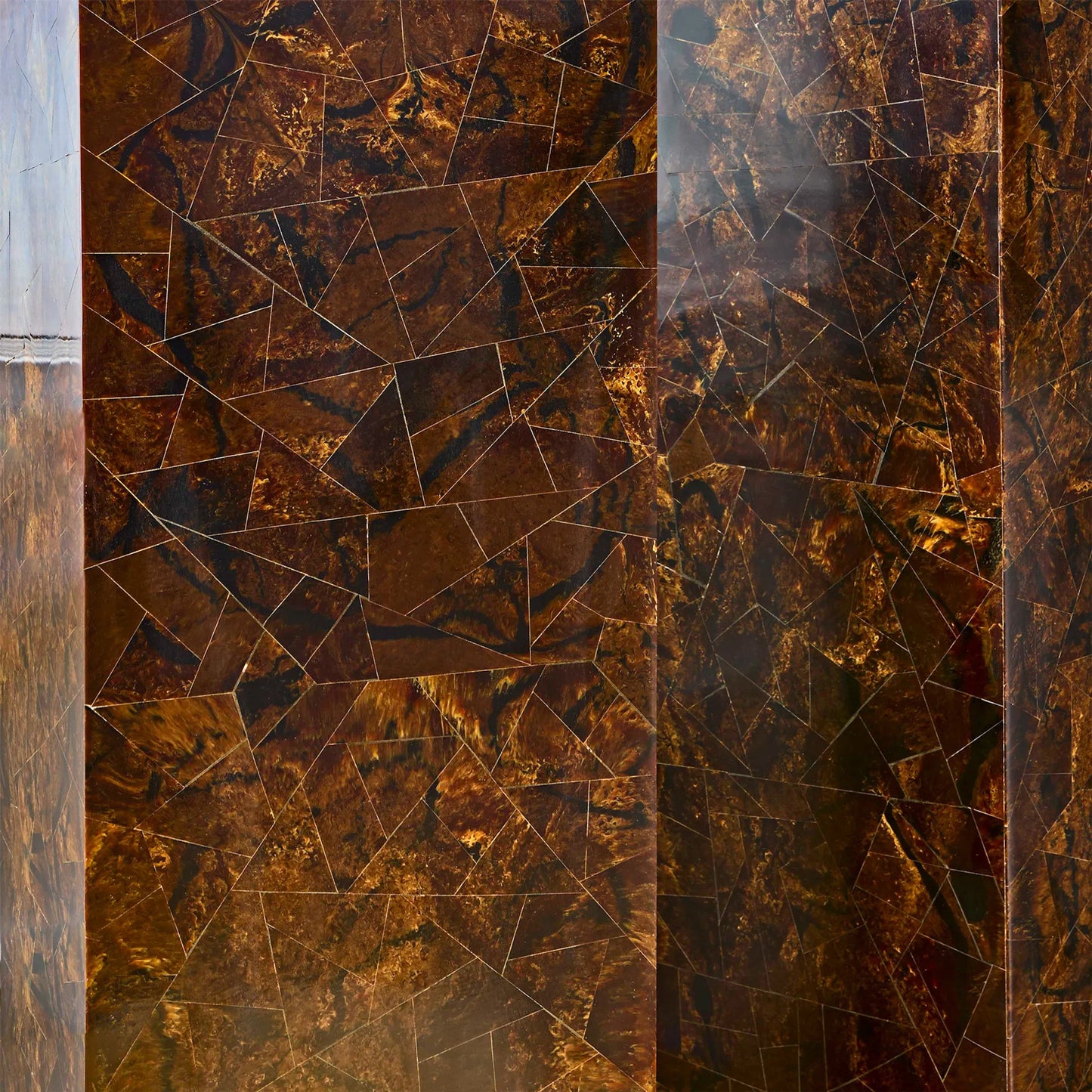 003 SI-2328796 | Closeup | Taurus Pedestal by Cyan Design in faux horn. Made from mdf in a modern style.