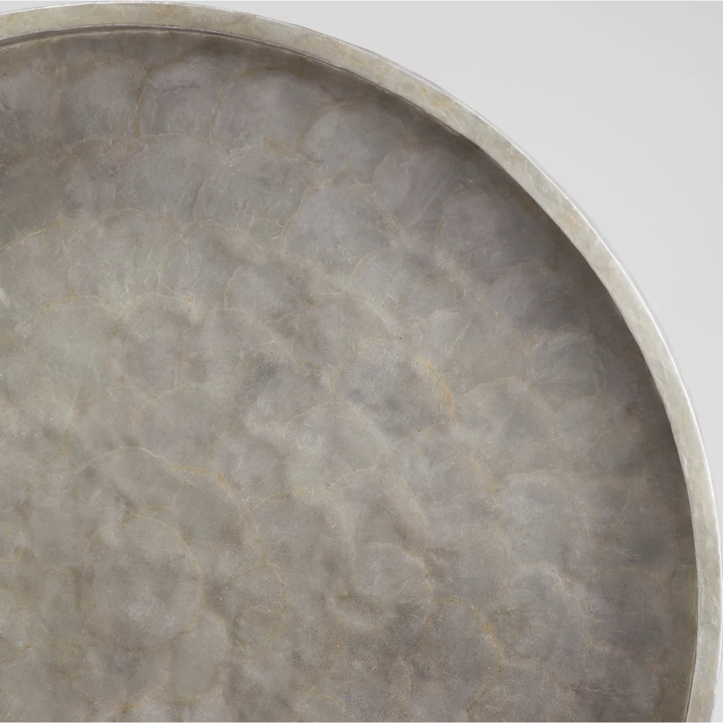 006 SI-2130471 | Closeup | Triton Round Tray by Cyan Design. Made from unique in a modern style.