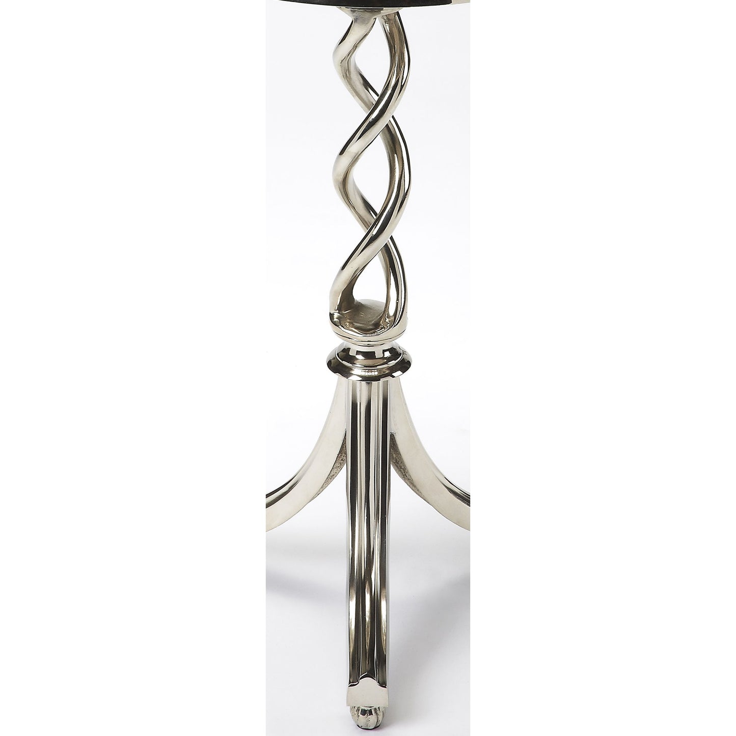 003 O-BUTLER-1169260 | Additional Silo | Isidora Modern Accent Table by Butler Specialty Company in silver and modern expressions. Made from cast aluminum, tempered glass, iron components in a modern style.