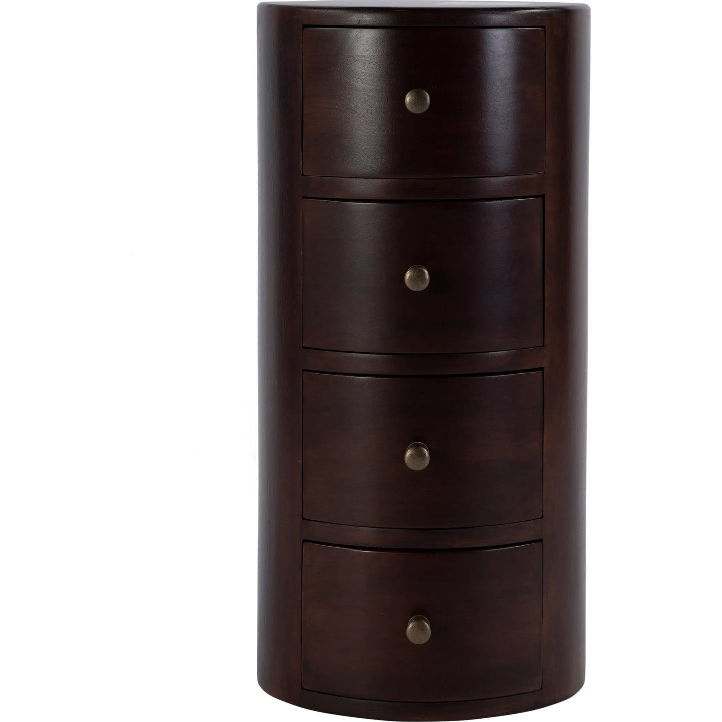 009 O-BUTLER-1176260 | Additional Silo | Liam Solid Wood Pedestal Table by Butler Specialty Company in dark brown and artifacts. Made from mango wood solids in a traditional style.