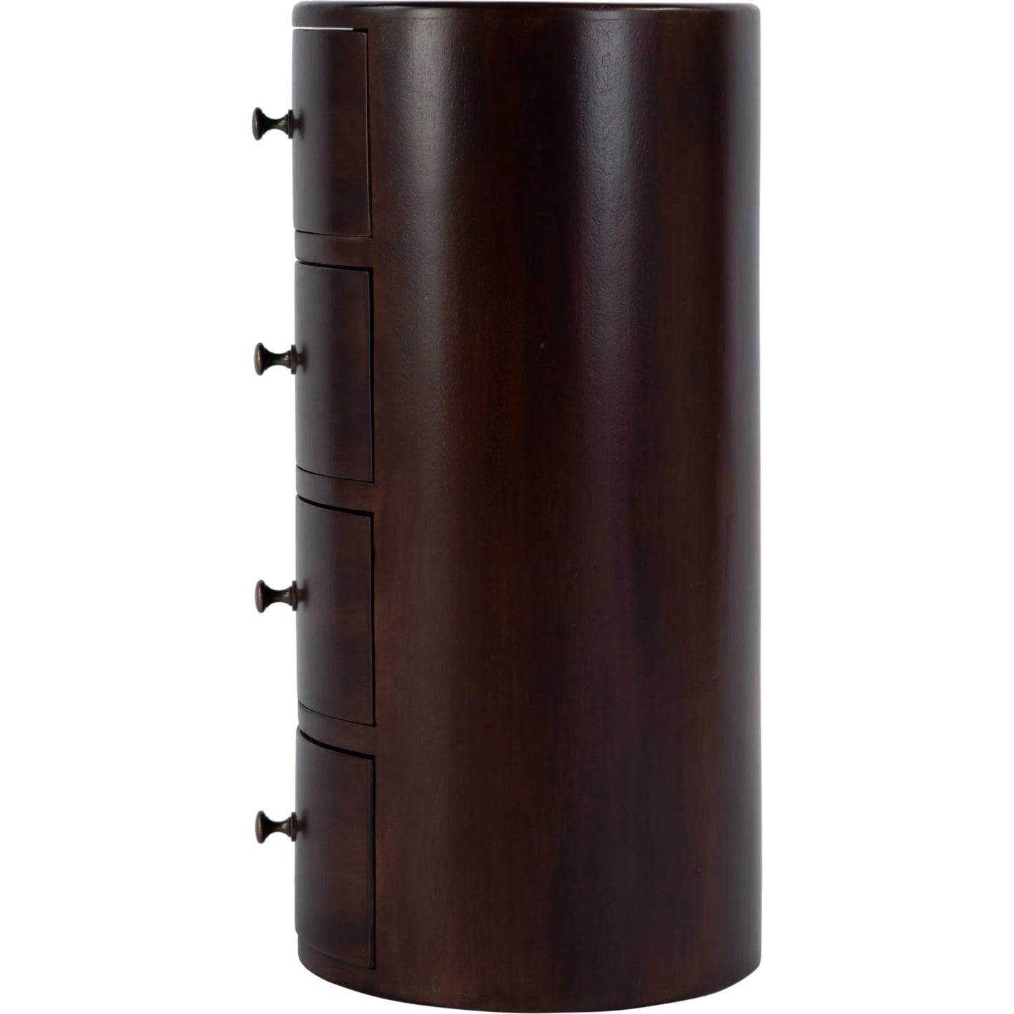 010 O-BUTLER-1176260 | Additional Silo | Liam Solid Wood Pedestal Table by Butler Specialty Company in dark brown and artifacts. Made from mango wood solids in a traditional style.