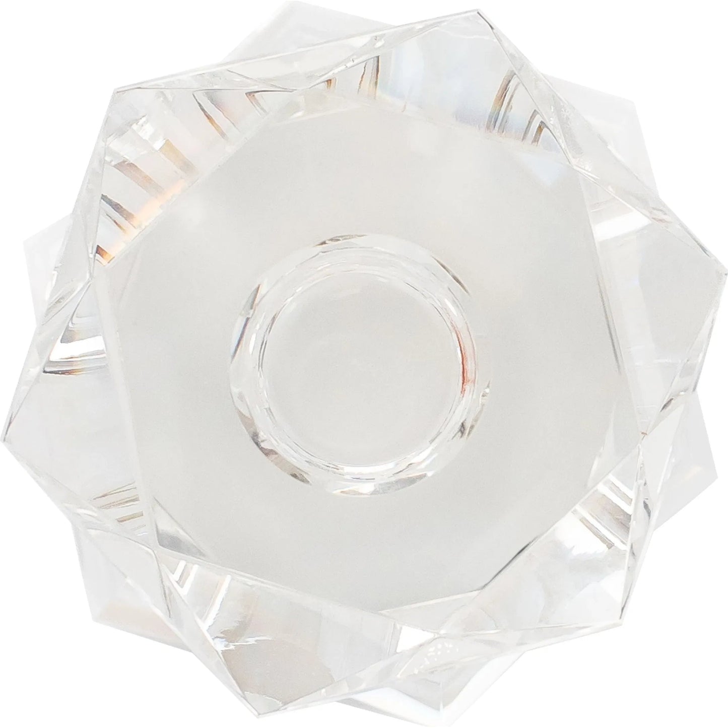 004 SI-2130404 | Additional Silo | Faceted Candleholder by Cyan Design in clear. Made from crystal in a modern style.