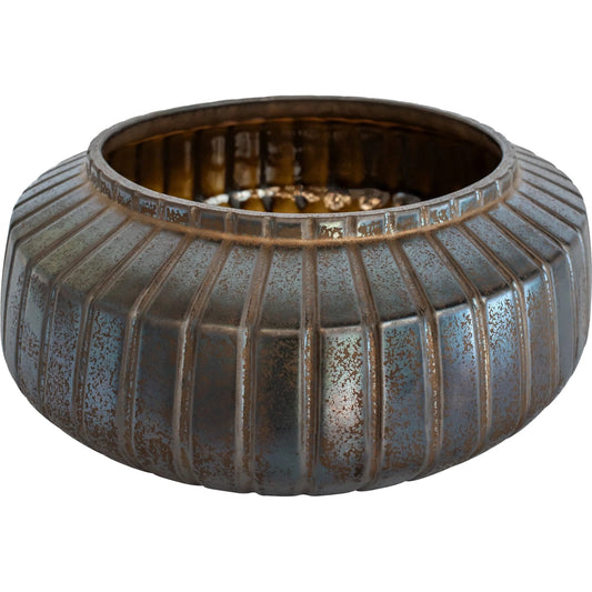 Ribbed Sweater Bowl by Cyan Design in crystal bronze. Made from unique in a modern style.