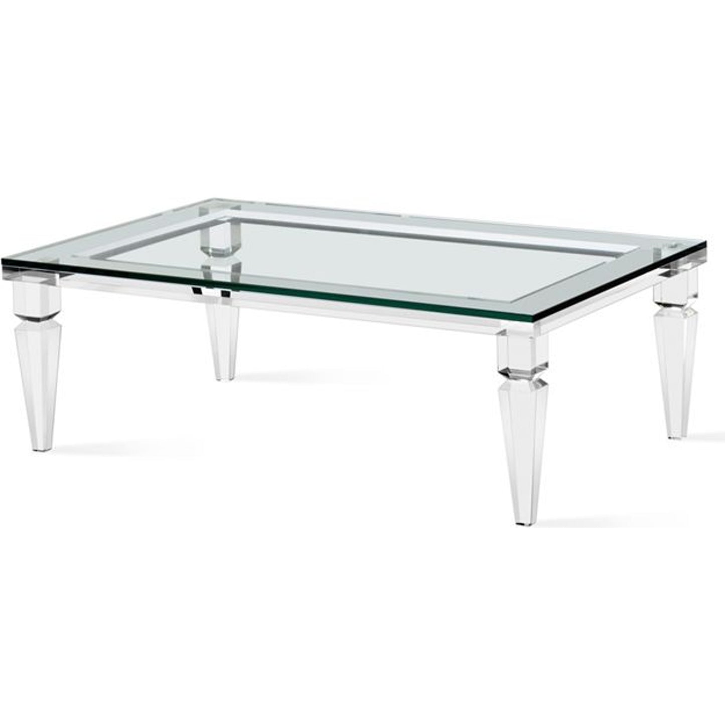 001 S-246366 | Additional Silo | Savannah Cocktail Table by Interlude Home in clear. Made from acrylic, glass in a modern style.