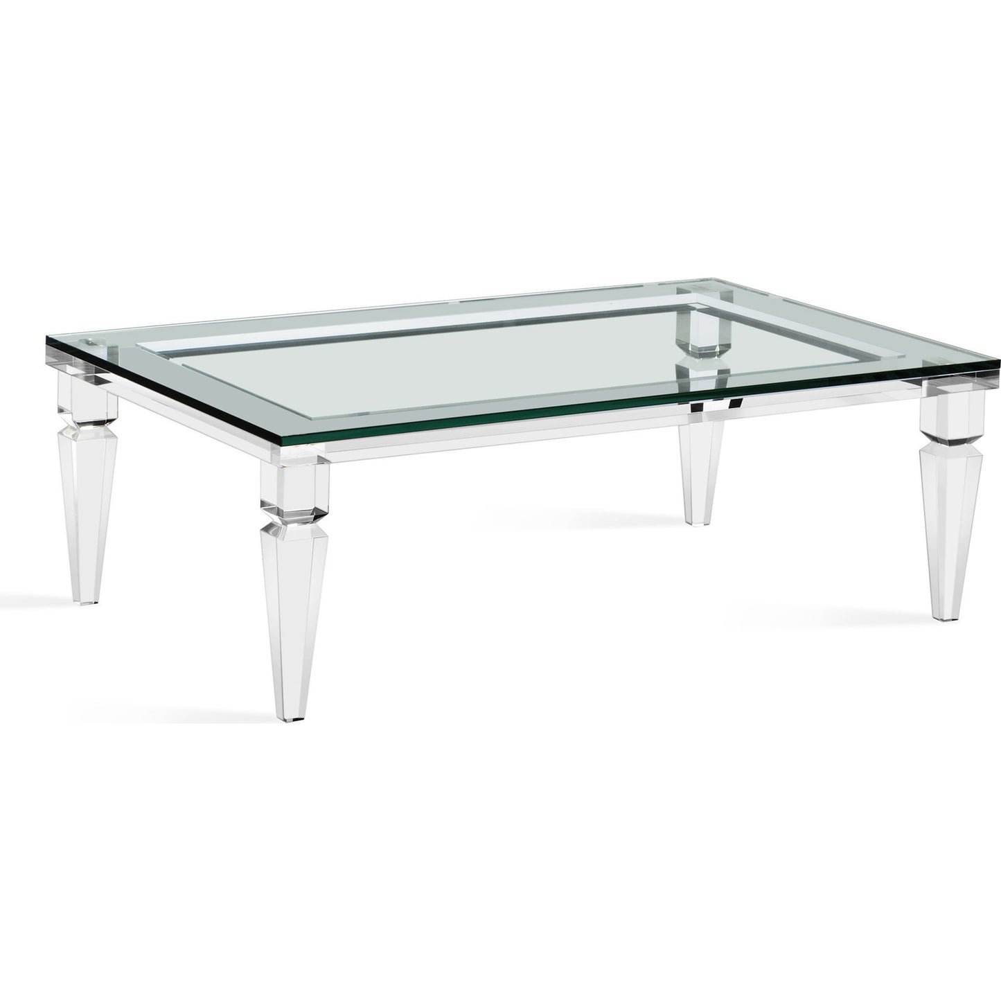 002 S-246366 | Additional Silo | Savannah Cocktail Table by Interlude Home in clear. Made from acrylic, glass in a modern style.