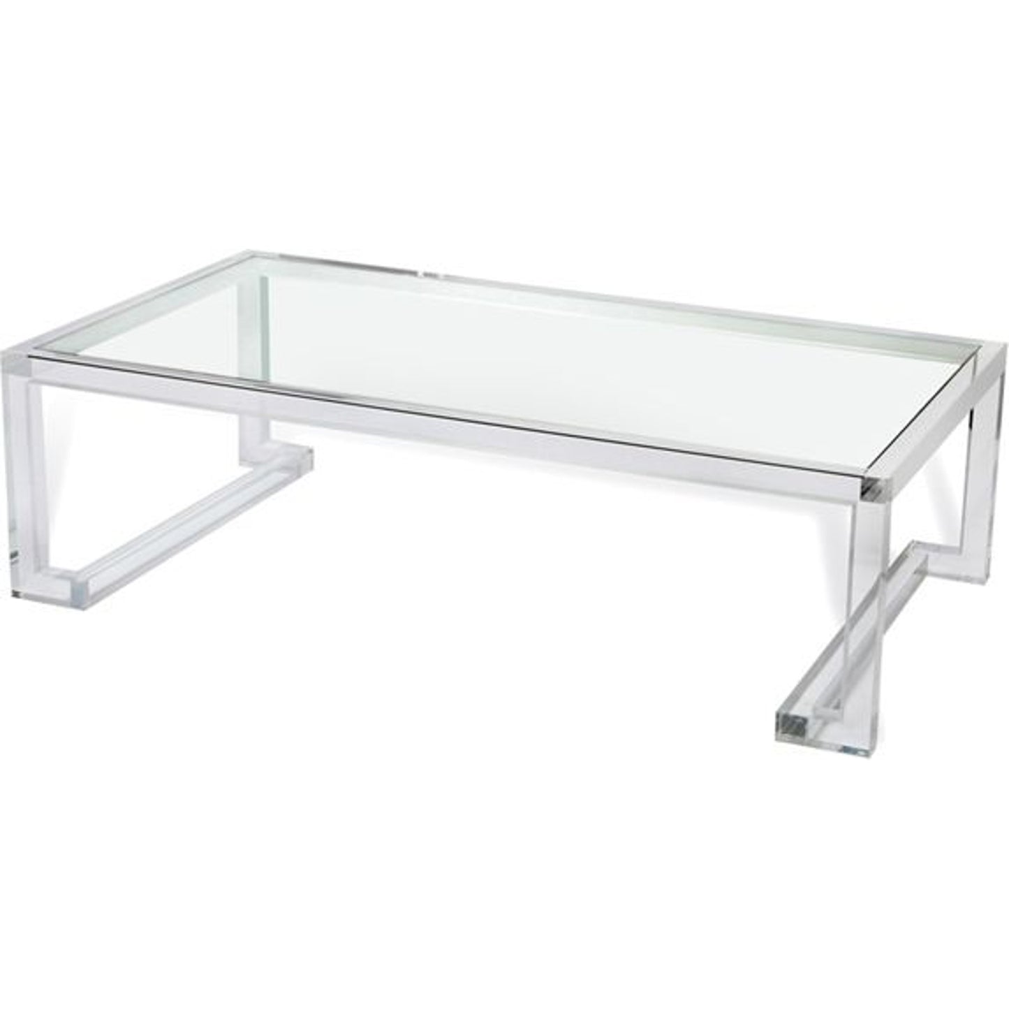002 S-245921 | Primary Silo | Ava Cocktail Table by Interlude Home in clear. Made from acrylic, glass in a modern style.