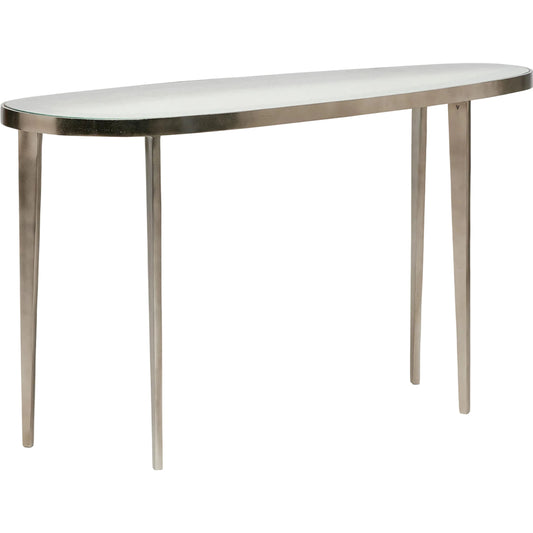 Jan Console Table by Interlude Home. Made from aluminum, glass in a modern style.