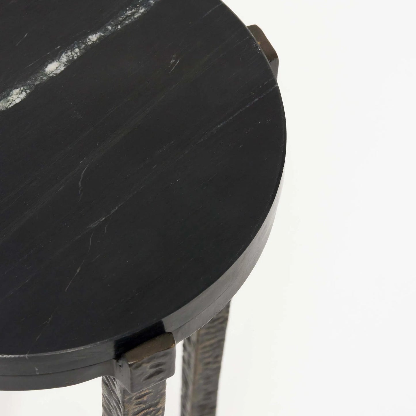 013 SI-2374526 | Closeup | Como Drink Table by Interlude Home. Made from iron, marble in a modern style.