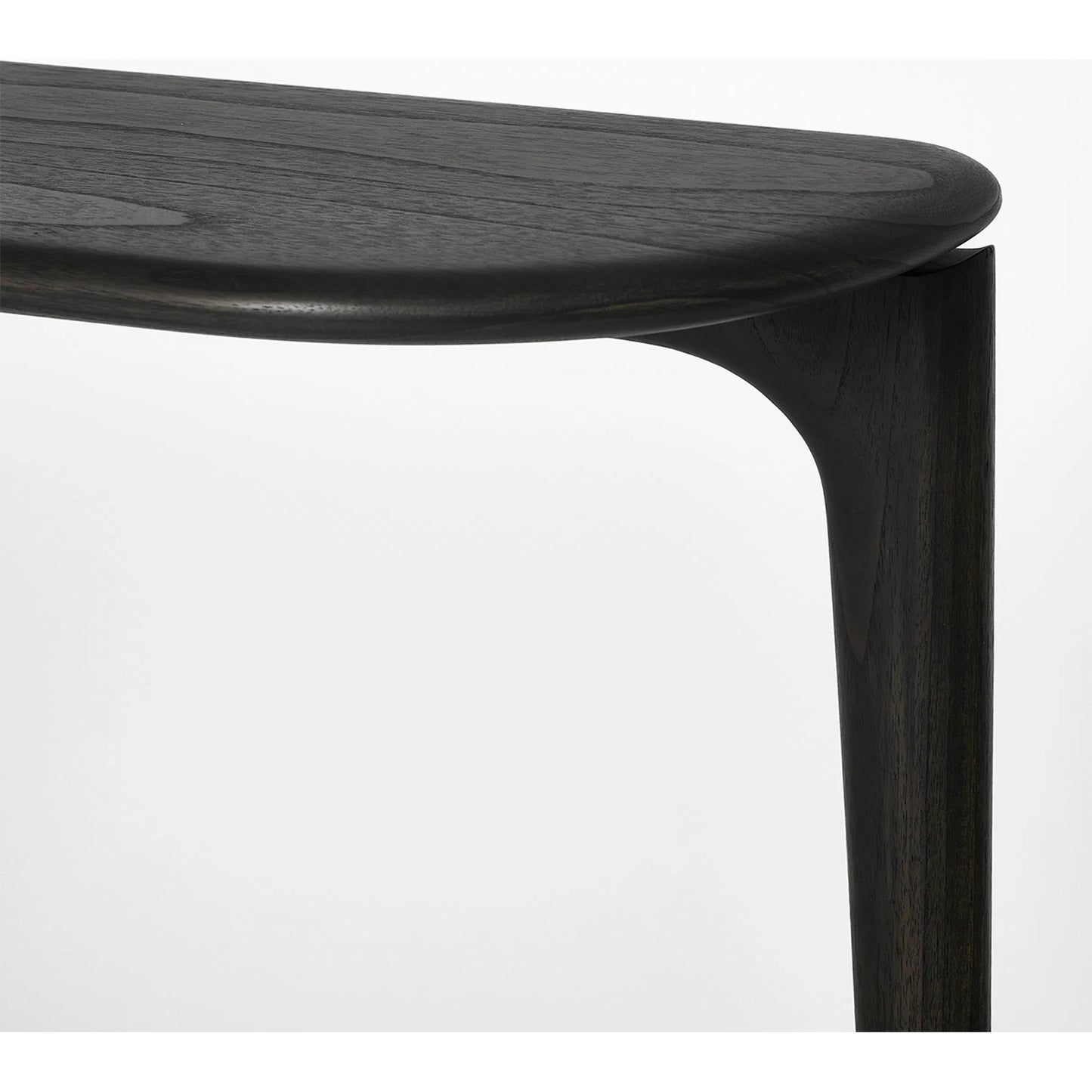 005 SI-2519612 | Closeup | Morgan Console by Interlude Home in cinder. Made from mindi in a transitional style.