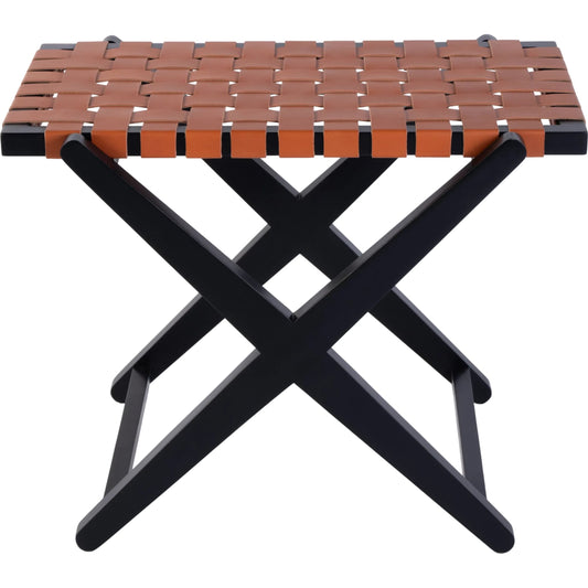 Cipriani Luggage Rack by Butler Specialty Company. Made from birch wood, genuine leather in a rustic style.