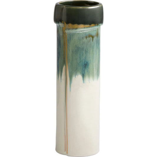 Folded Vase by Cyan Design in cascade sage. Made from ceramic in a eclectic & global style.