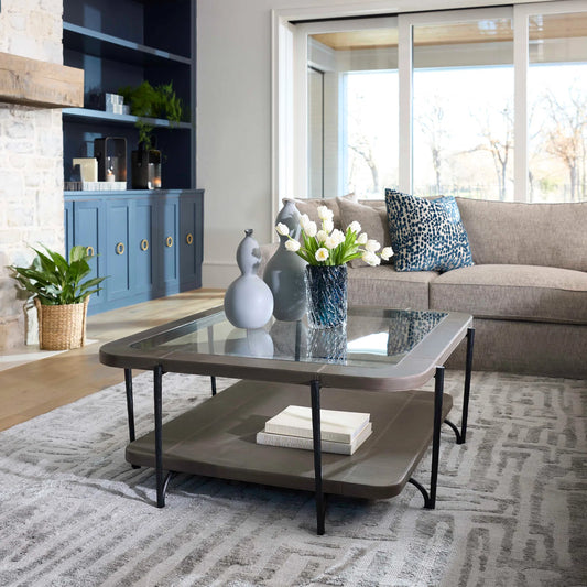 Calabaza Vase by Cyan Design in semi matte stone grey. Made from ceramic in a transitional style.