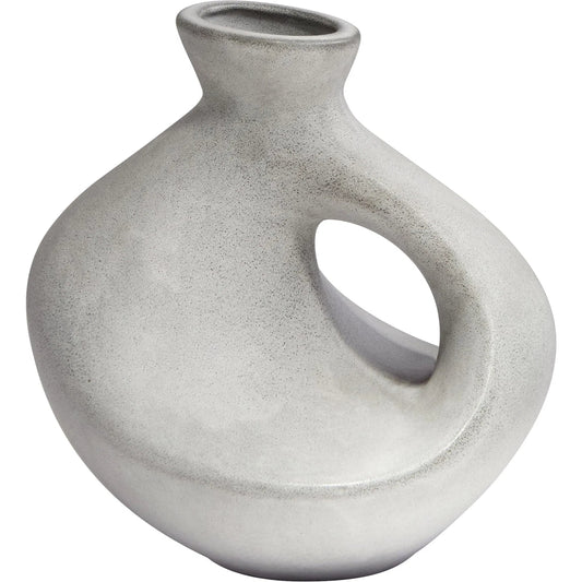 Calabaza Vase by Cyan Design in semi matte stone grey. Made from ceramic in a transitional style.