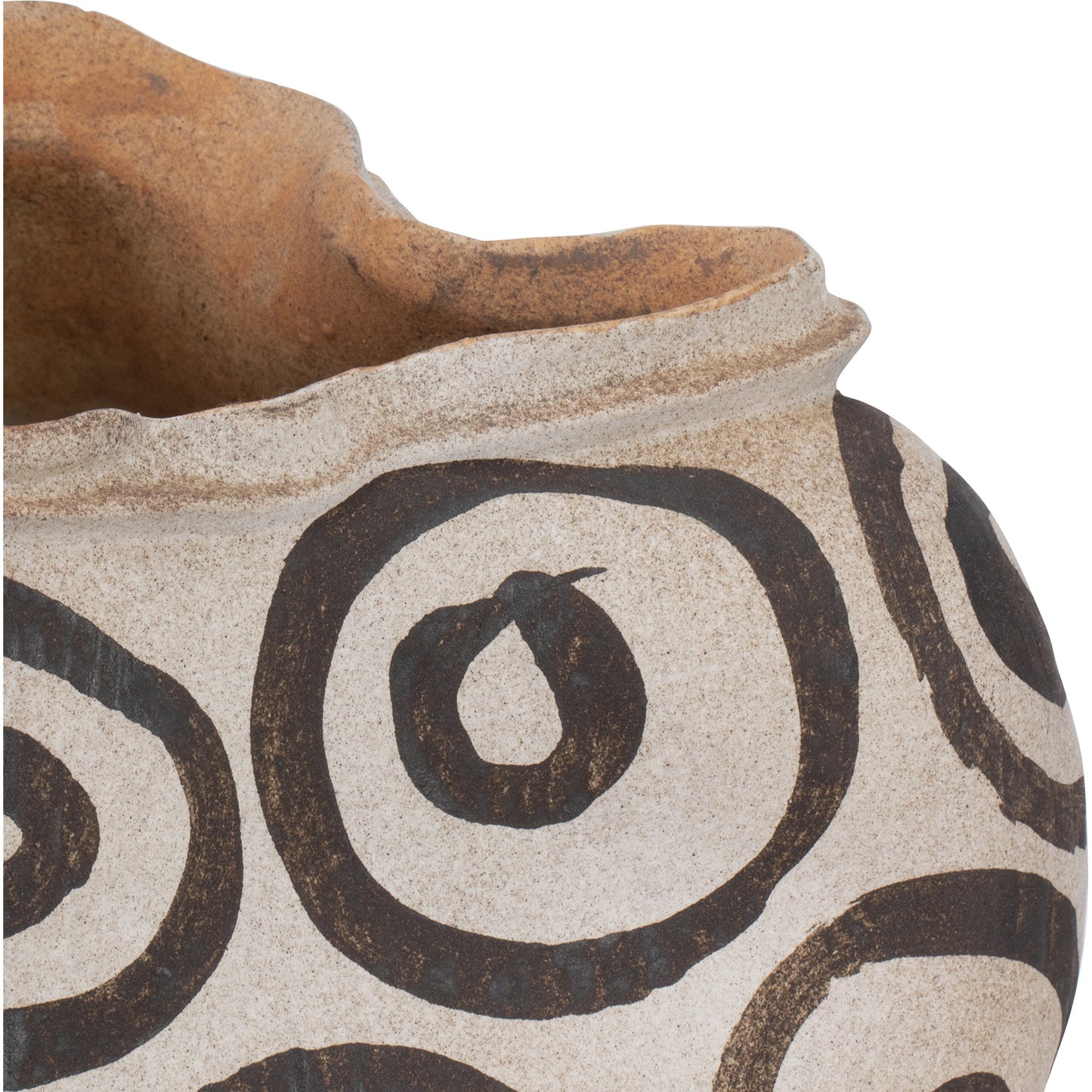 005 SI-2007765 | Additional Silo | Han Dynasty Bowl by Currey and Company in textured brown, light earth. Made from porcelain in a modern style.