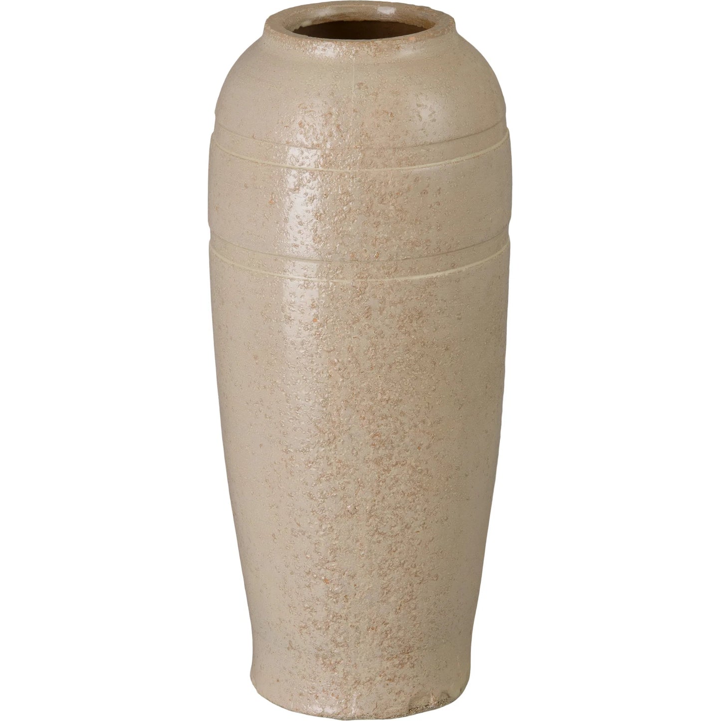 000 SI-2630404 | Primary Silo | Indoor/Outdoor Vase by Emissary in distressed white and semi-glossy glaze. Made from ceramic in a unique style.