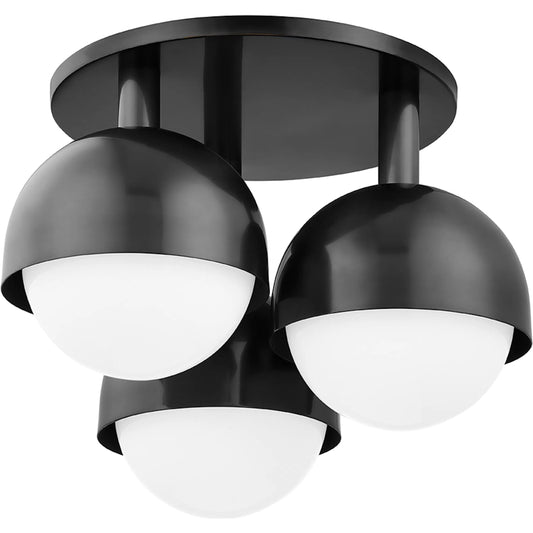 Foster Semi Flush by Hudson Valley. Made from steel in a modern style.