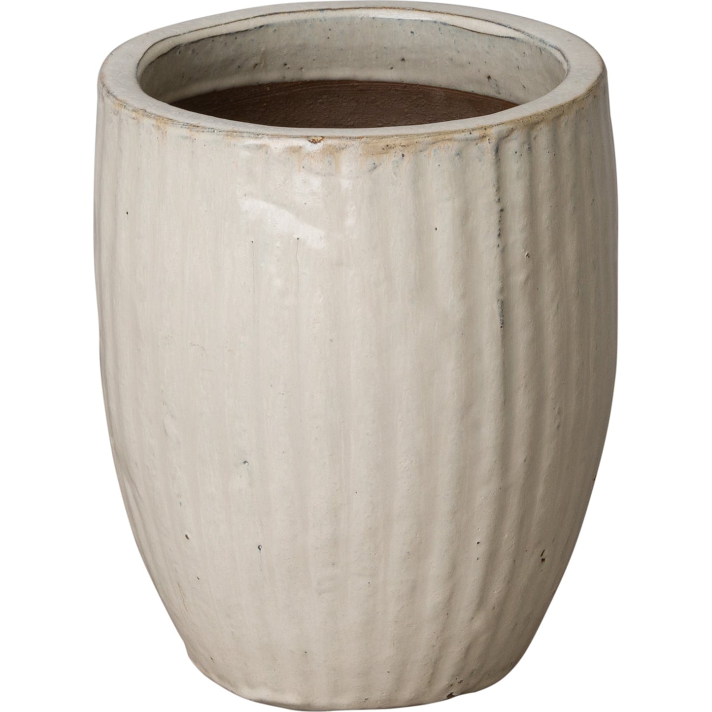 014 SR-698428 | Primary Silo | Round Ridged Planter by Emissary. Made from unique in a modern style.