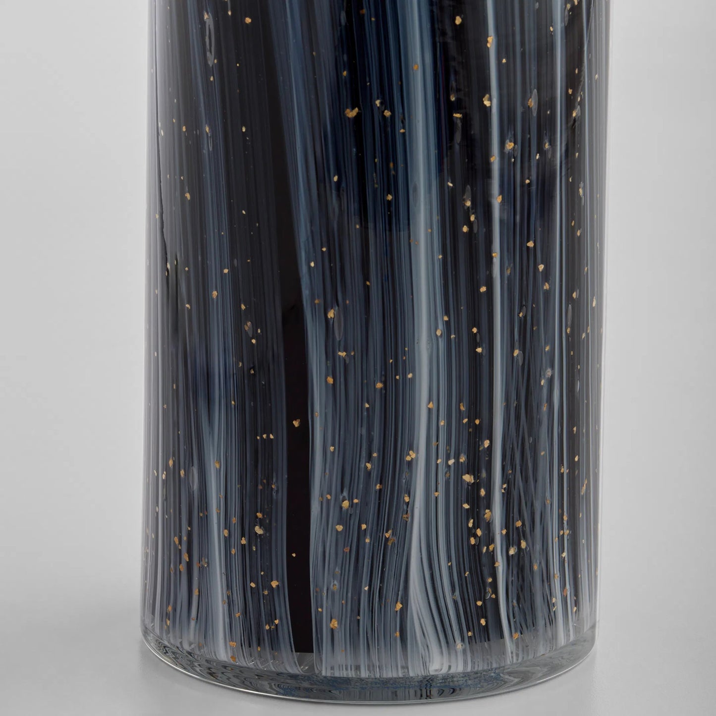 005 SI-2444961 | Closeup | Infinity Vase by Cyan Design in black, grey, gold. Made from glass in a eclectic & global style.