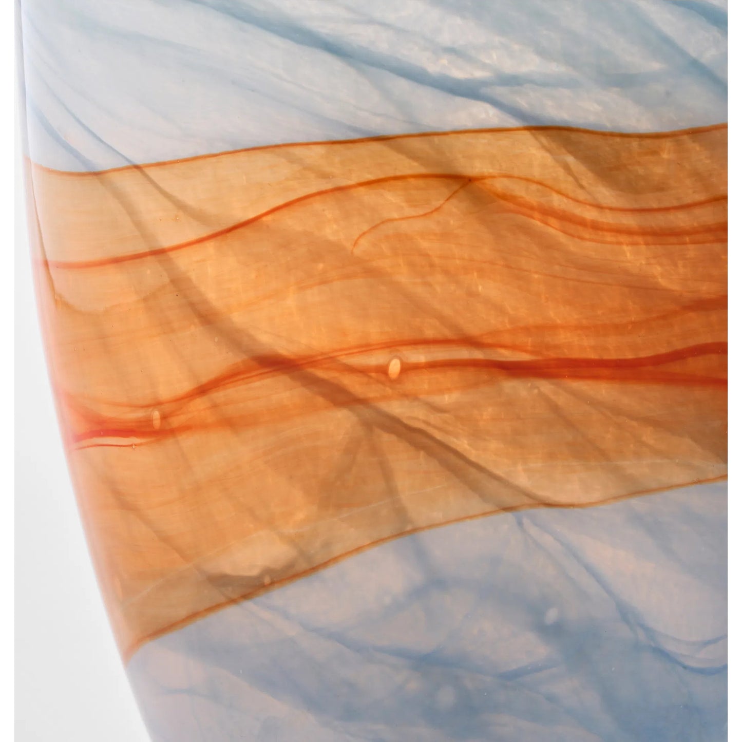 023 SI-2445013 | Closeup | Pacaya II Vase by Cyan Design in grey, orange. Made from glass in a eclectic & global style.
