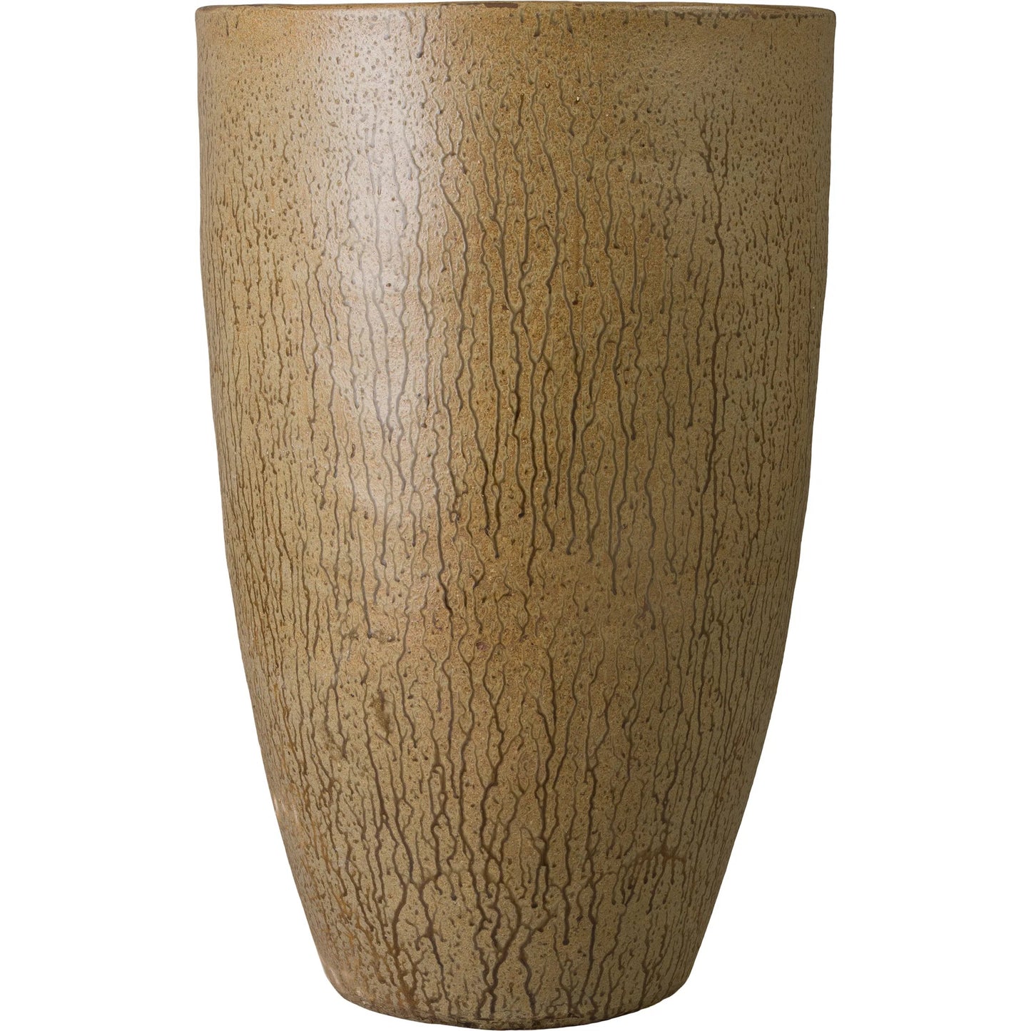 000 SI-2630495 | Primary Silo | Saul Indoor/Outdoor Planter by Emissary in antique amber and semi-glossy glaze. Made from ceramic in a unique style.