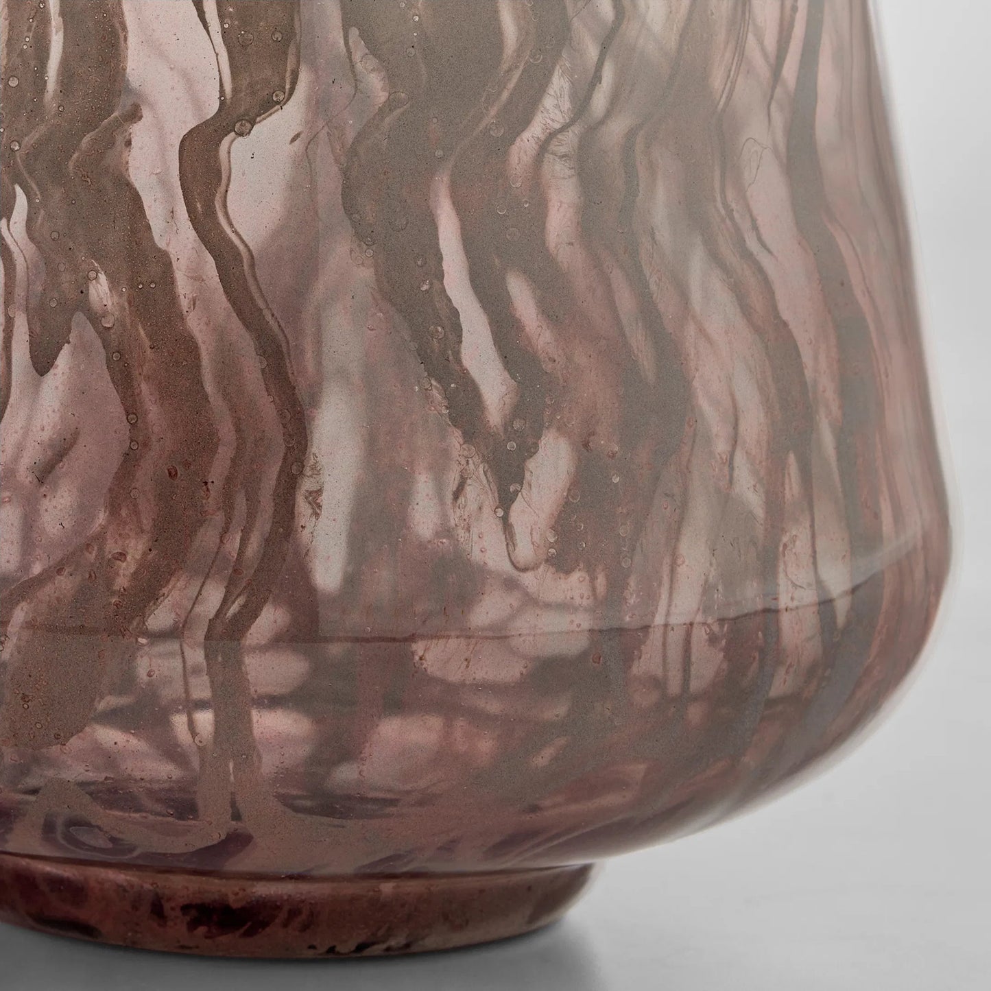 004 SI-2444896 | Closeup | Billow Bottle Vase by Cyan Design in grey swirl. Made from glass in a eclectic & global style.