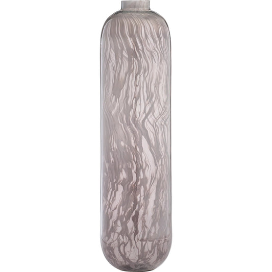 001 SI-2444898 | Primary Silo | Billow Vase II by Cyan Design in grey swirl. Made from glass in a eclectic & global style.