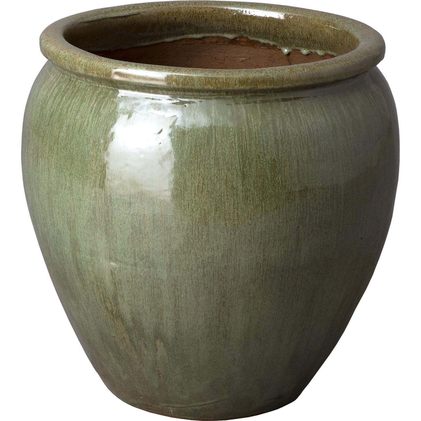 001 S-300943 | Primary Silo | Medium Round Planters by Emissary. Made from unique in a traditional style.