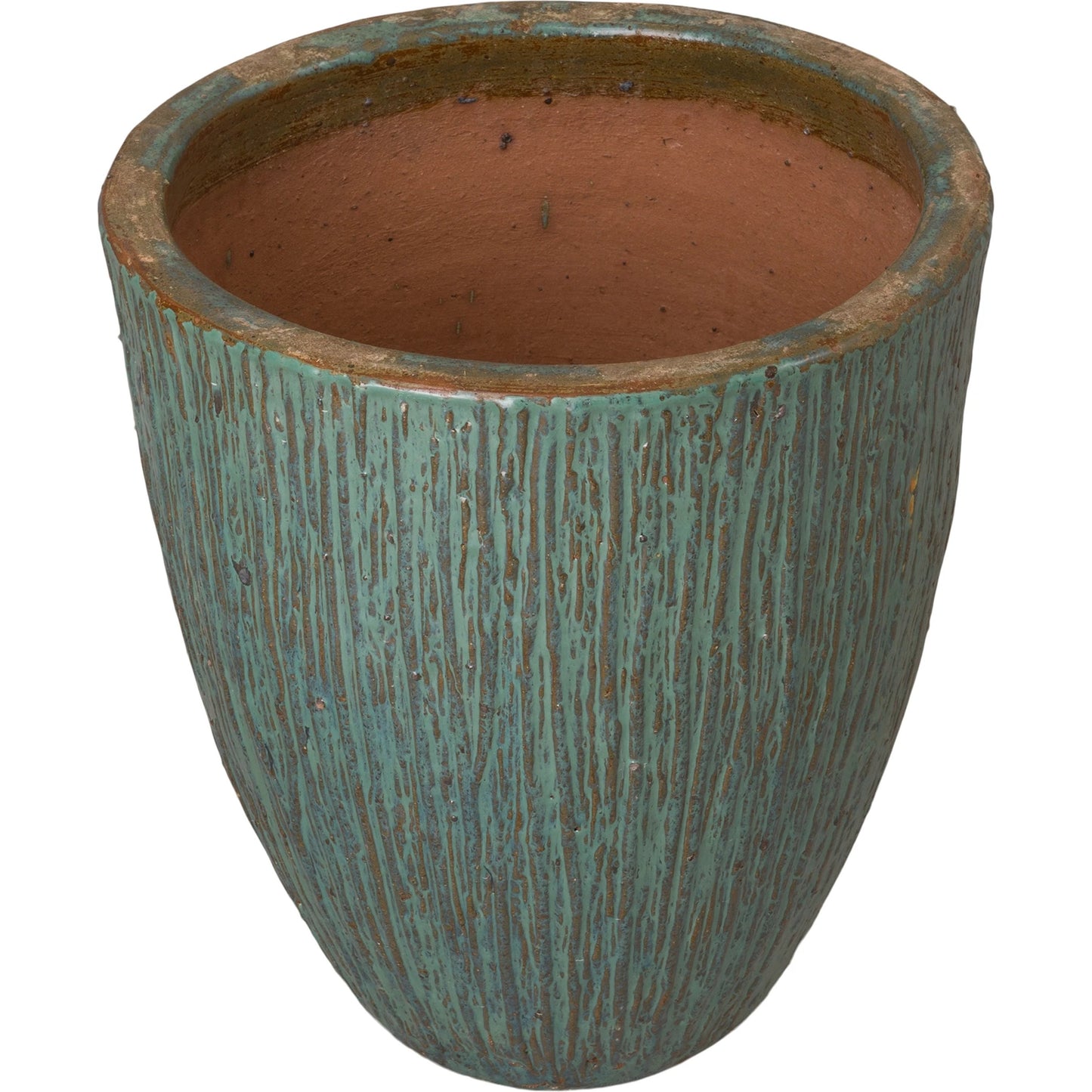 001 SI-2082276 | Primary Silo | Ripple Planter by Emissary USA in glossy glaze. Made from ceramic in a modern style.