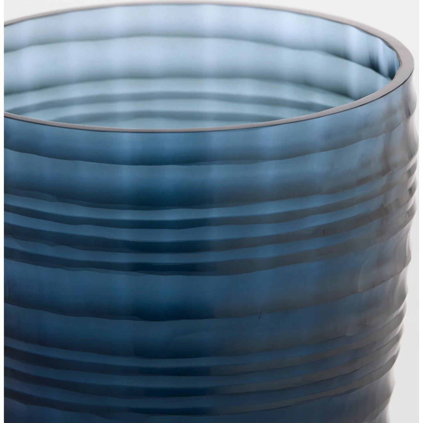 006 SI-2445015 | Closeup | Riptide Vase by Cyan Design in blue. Made from art glass in a eclectic & global style.