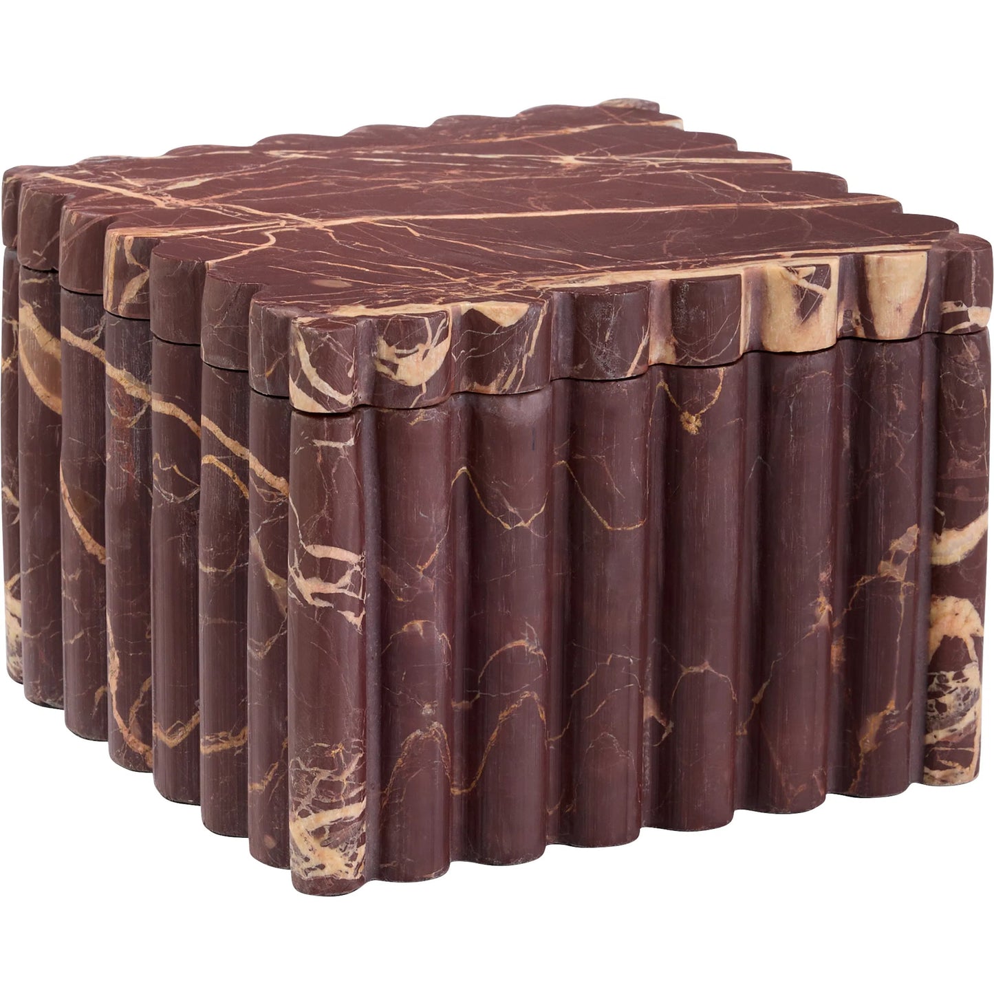 002 SI-2444928 | Primary Silo | Dorian Box by Cyan Design in cherry gold. Made from marble in a modern style.