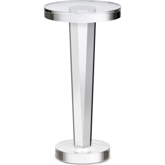Liora Drink Table by Interlude Home in clear. Made from acrylic in a modern style.