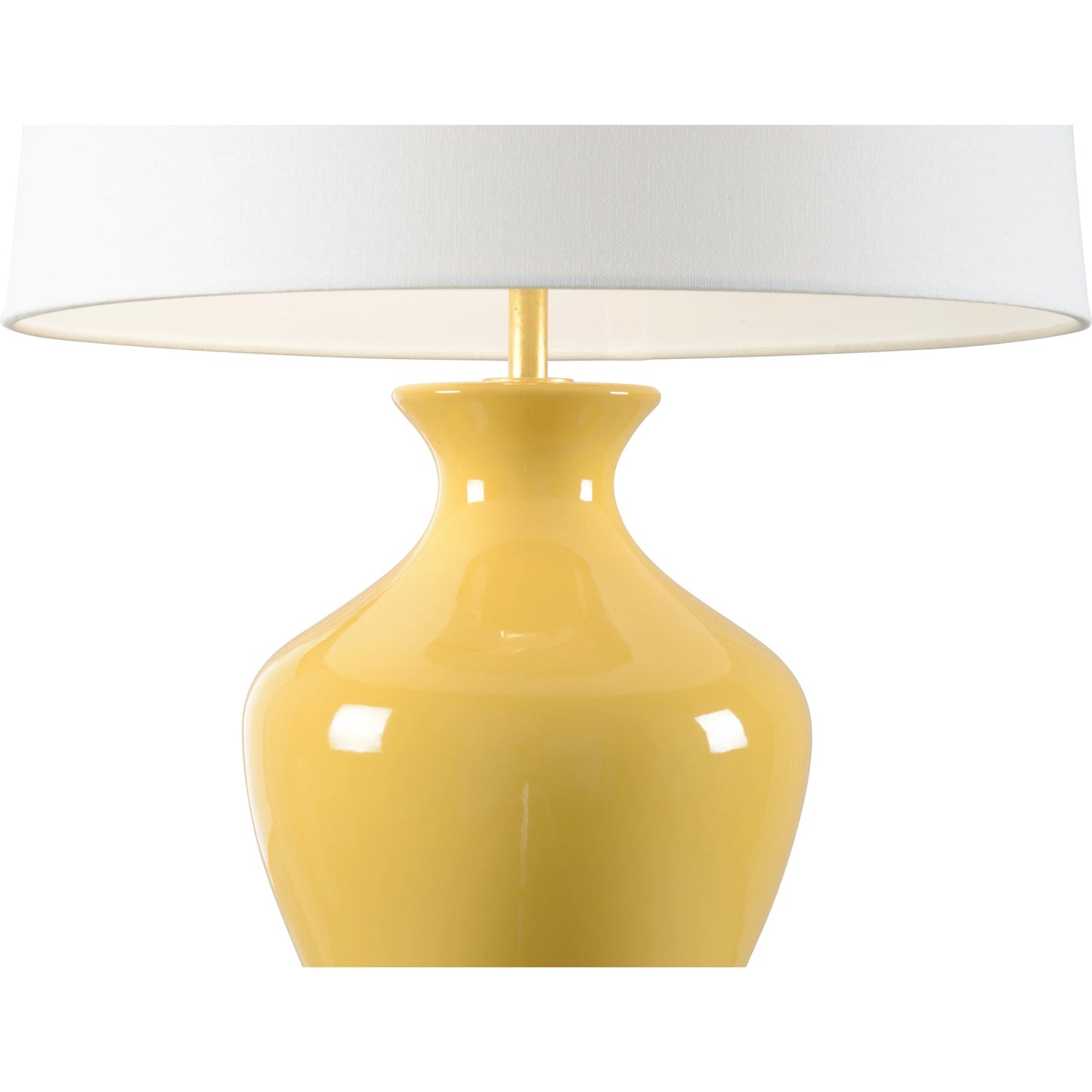002 SI-2104284 | Closeup | Parkway Lamp by Wildwood in spice mustard glaze, black. Made from unique in a modern style.