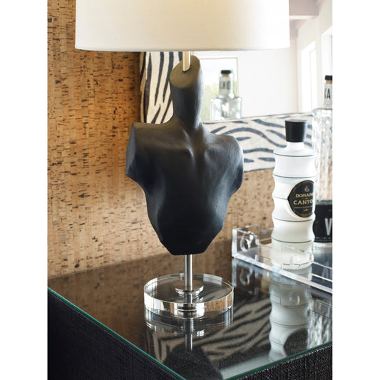 Vogue Lamp by Wildwood in black, nickel, clear. Made from unique in a modern style.