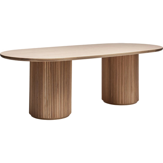 Laurel Oval Dining Table by Interlude Home. Made from oak in a modern style.