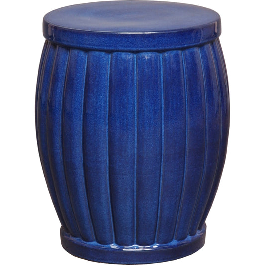 Large Fluted Garden Stool by Emissary USA. Made from unique in a modern style.