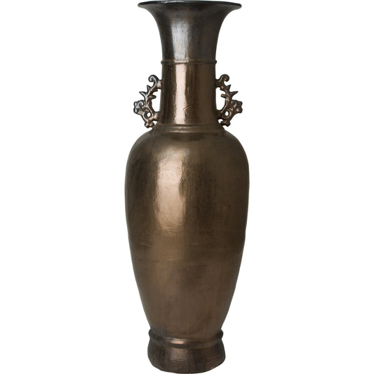 Two-Handle Vase by Emissary USA in metallic. Made from unique in a transitional style.