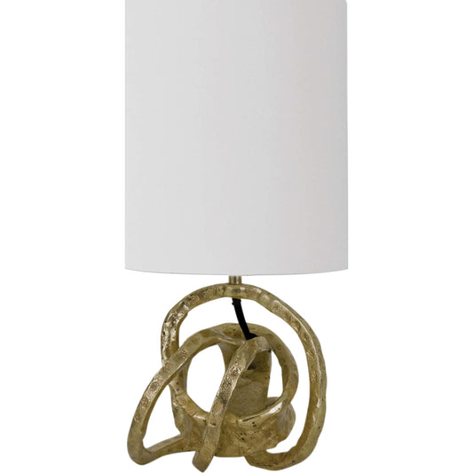 Mini Knot Lamp by Regina Andrew in gold and gold. Made from iron in a modern style.