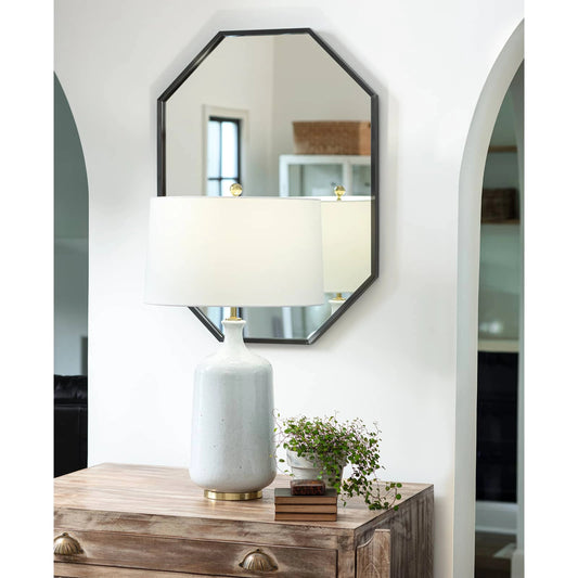 Glace Ceramic Table Lamp by Regina Andrew in white, natural and white. Made from ceramic in a modern style.