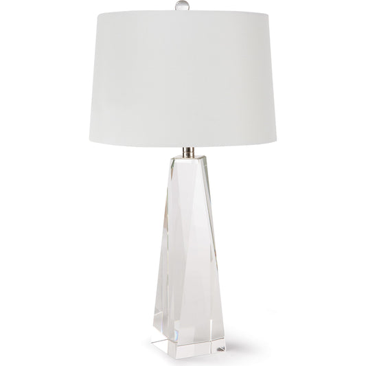 Angelica Crystal Table Lamp by Regina Andrew in clear and clear. Made from crystal in a modern style.