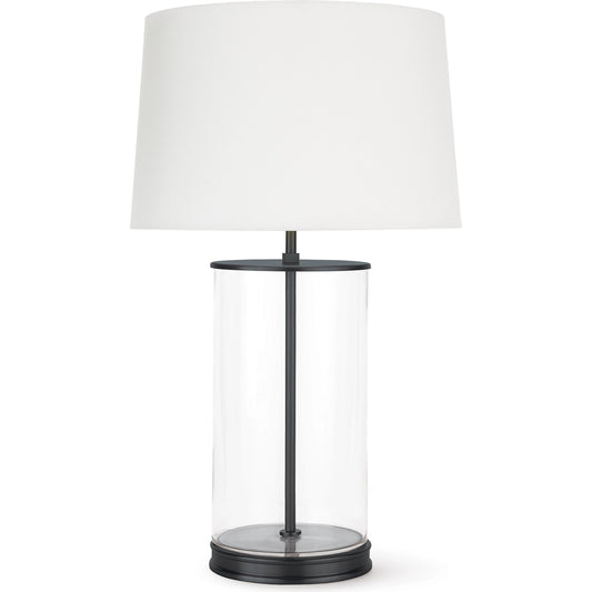 Magelian Oil Rubbed Bronze Table Lamp by Regina Andrew in black and oil rubbed bronze. Made from steel in a modern style.